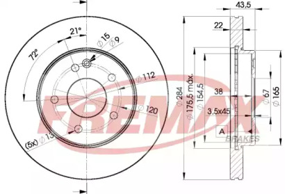 Тормозной диск FREMAX BD-3182