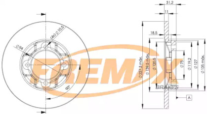 Тормозной диск FREMAX BD-3251