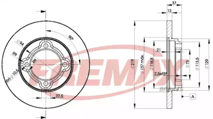 Тормозной диск FREMAX BD-3252