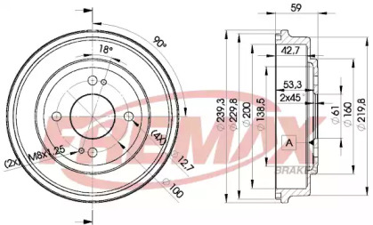 Тормозный барабан FREMAX BD-3901