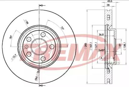 Тормозной диск FREMAX BD-4678