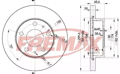 Тормозной диск FREMAX BD-4682