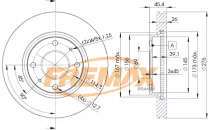 Тормозной диск FREMAX BD-6070