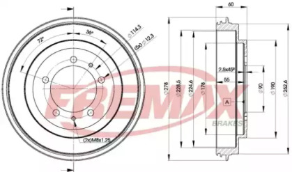 Тормозный барабан FREMAX BD-7040