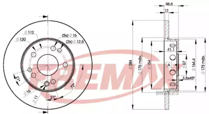 Тормозной диск FREMAX BD-7210