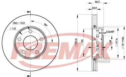 Тормозной диск FREMAX BD-8013