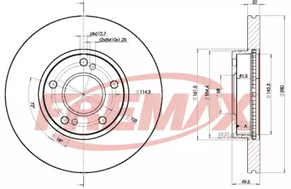 Тормозной диск FREMAX BD-8801