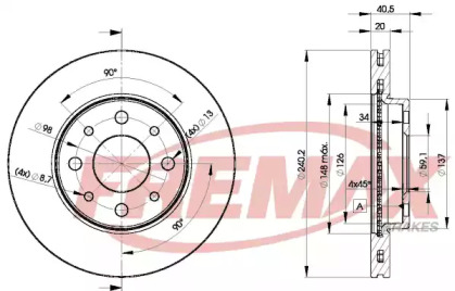 Тормозной диск FREMAX BD-8929