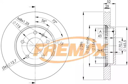 Тормозной диск FREMAX BD-9048