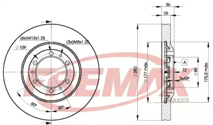 Тормозной диск FREMAX BD-9050