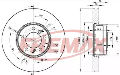 Тормозной диск FREMAX BD-9895