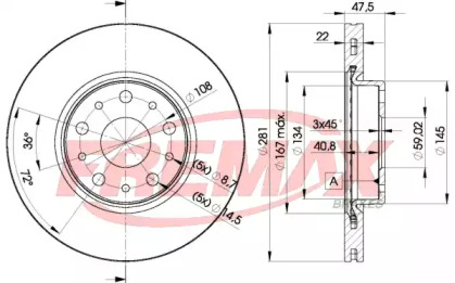 Тормозной диск FREMAX BD-9907