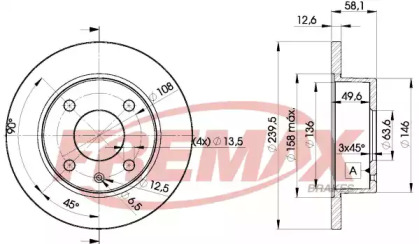 Тормозной диск FREMAX BD-9972