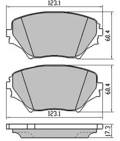 Комплект тормозных колодок FREMAX FBP-1259