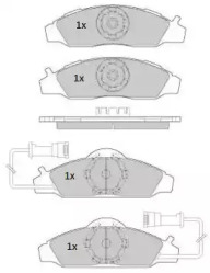 Комплект тормозных колодок FREMAX FBP-1757