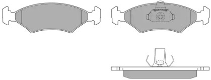 Комплект тормозных колодок FREMAX FBP-0351