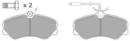 Комплект тормозных колодок FREMAX FBP-0521