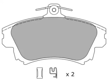 Комплект тормозных колодок FREMAX FBP-1062