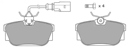 Комплект тормозных колодок FREMAX FBP-1162-01