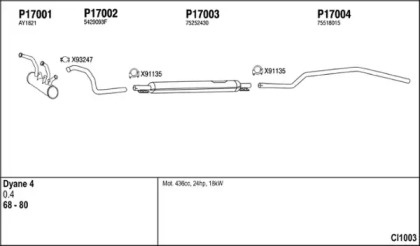 Глушитель FENNO CI1003