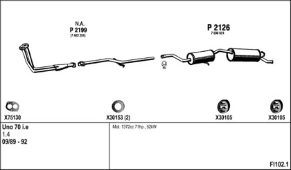 Глушитель FENNO FI102.1