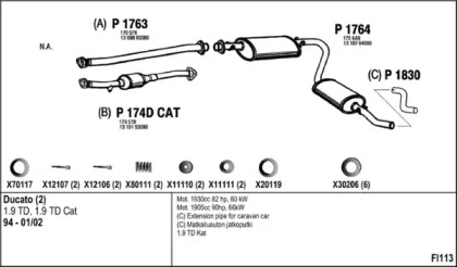 Глушитель FENNO FI113