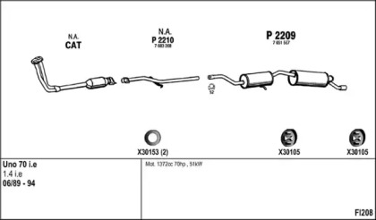 Глушитель FENNO FI208