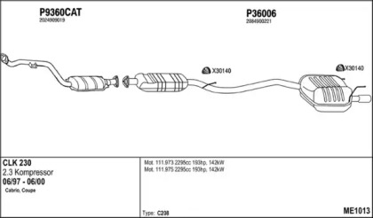 Глушитель FENNO ME1013