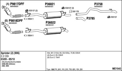 Глушитель FENNO ME1043