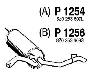 Амортизатор FENNO P1254