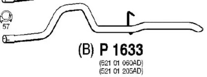 Трубка FENNO P1633