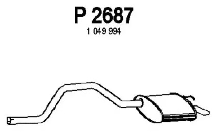 Амортизатор FENNO P2687