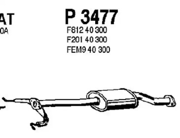 Амортизатор FENNO P3477