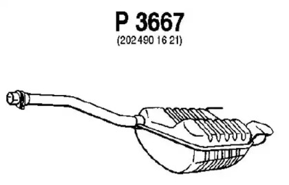 Амортизатор FENNO P3667