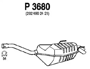 Амортизатор FENNO P3680