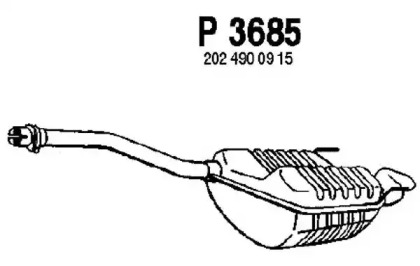 Амортизатор FENNO P3685