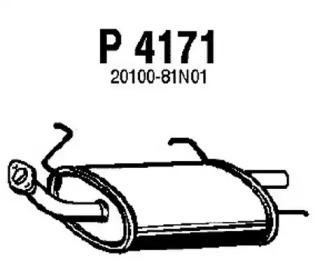 Амортизатор FENNO P4171