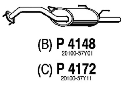 Амортизатор FENNO P4172