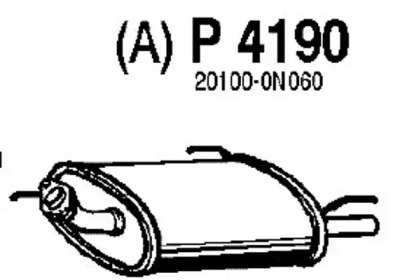 Амортизатор FENNO P4190