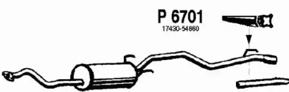 Амортизатор FENNO P6701