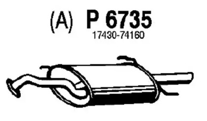 Амортизатор FENNO P6735