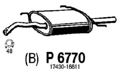 Амортизатор FENNO P6770