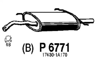 Амортизатор FENNO P6771