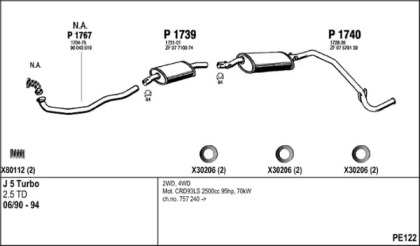 Глушитель FENNO PE122