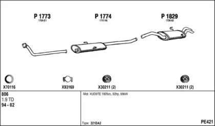 Глушитель FENNO PE421