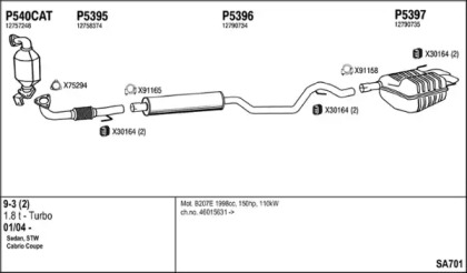 Глушитель FENNO SA701