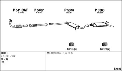 Глушитель FENNO SA805