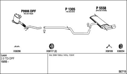 Глушитель FENNO SE715