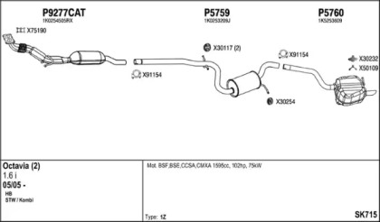 Глушитель FENNO SK715