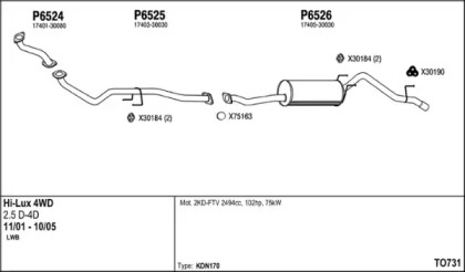 Глушитель FENNO TO731